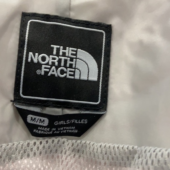 North Face Girls Hooded Windbreaker sz M - Picture 6 of 8